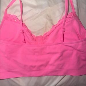 Aerie Neon Pink Lace Bralette